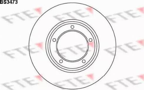 FTE BS3473 - Brake Disc autospares.lv