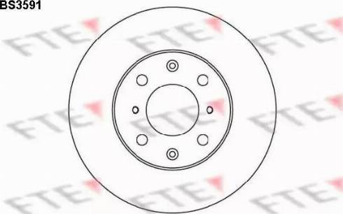 FTE BS3591 - Brake Disc autospares.lv