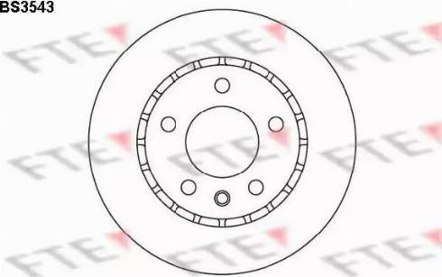 FTE BS3543 - Brake Disc autospares.lv