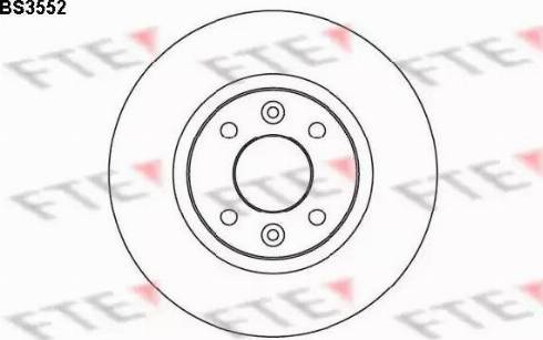 FTE BS3552 - Brake Disc autospares.lv