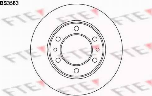 FTE BS3563 - Brake Disc autospares.lv