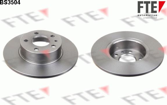 FTE BS3504 - Brake Disc autospares.lv