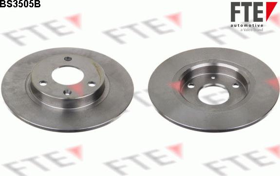 FTE BS3505B - Brake Disc autospares.lv