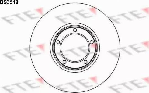 FTE BS3519 - Brake Disc autospares.lv