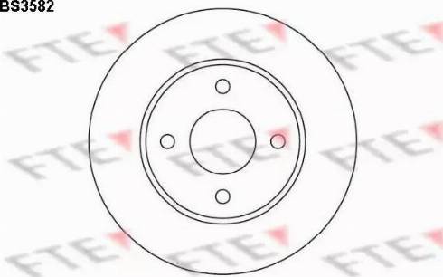 FTE BS3582 - Brake Disc autospares.lv