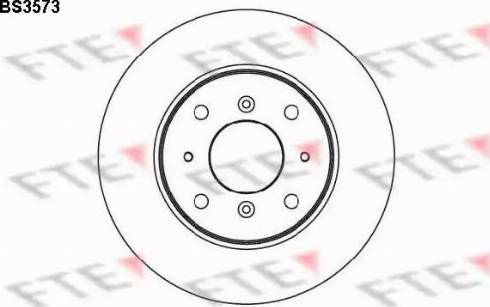 FTE BS3573 - Brake Disc autospares.lv