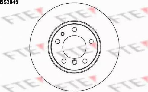 FTE BS3645 - Brake Disc autospares.lv