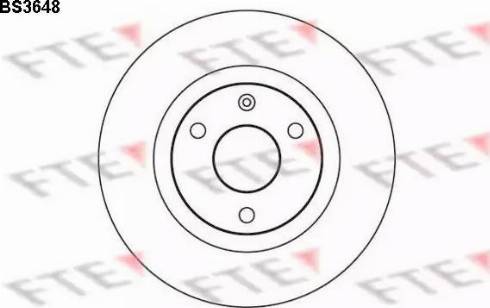 FTE BS3648 - Brake Disc autospares.lv