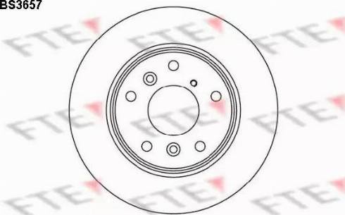 FTE BS3657 - Brake Disc autospares.lv