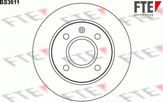 FTE BS3611 - Brake Disc autospares.lv