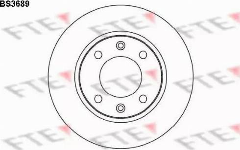 FTE BS3689 - Brake Disc autospares.lv