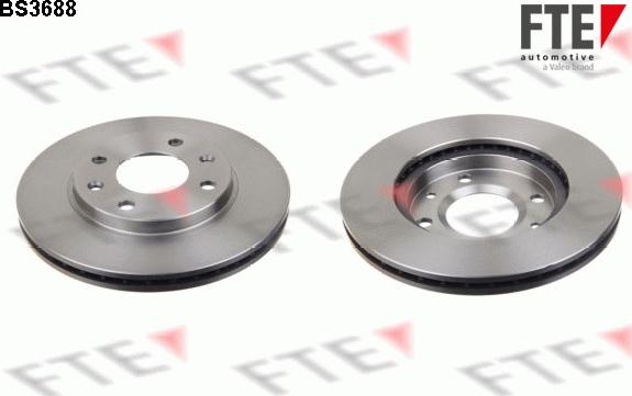 FTE BS3688 - Brake Disc autospares.lv