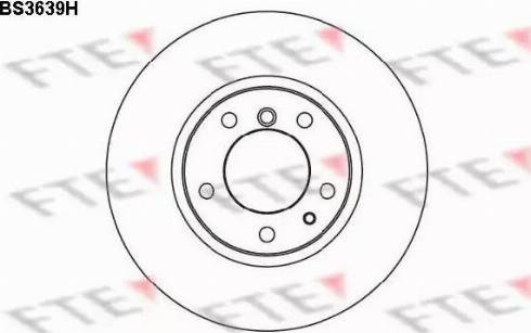 FTE BS3639H - Brake Disc autospares.lv