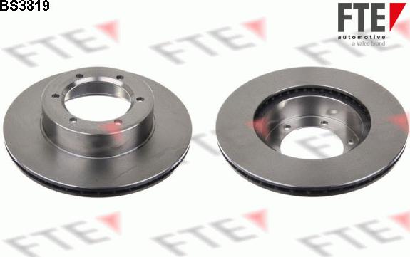 FTE BS3819 - Brake Disc autospares.lv