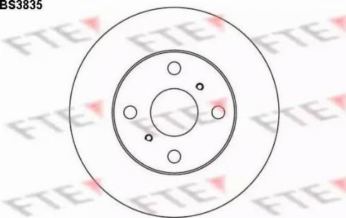 FTE BS3835 - Brake Disc autospares.lv