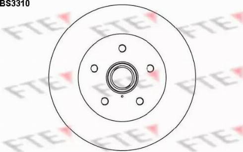 FTE BS3310 - Brake Disc autospares.lv