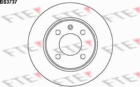 FTE BS3737 - Brake Disc autospares.lv