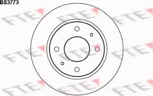 FTE BS3773 - Brake Disc autospares.lv