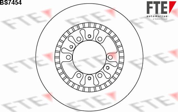 FTE BS7454 - Brake Disc autospares.lv