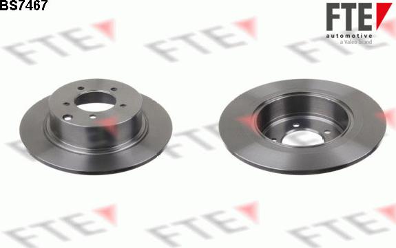 FTE BS7467 - Brake Disc autospares.lv