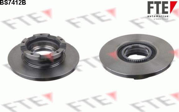 FTE BS7412B - Brake Disc autospares.lv