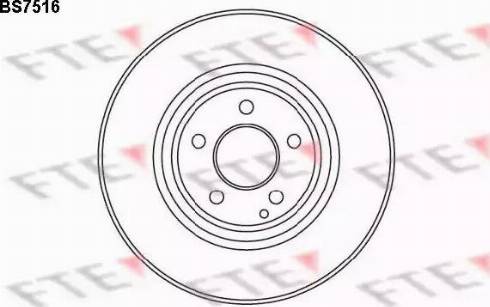 FTE BS7516 - Brake Disc autospares.lv