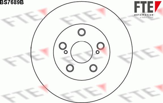 FTE BS7689B - Brake Disc autospares.lv