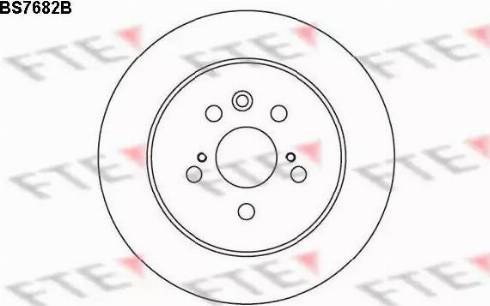 FTE BS7682B - Brake Disc autospares.lv