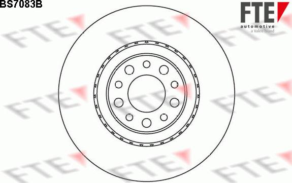 FTE BS7083B - Brake Disc autospares.lv