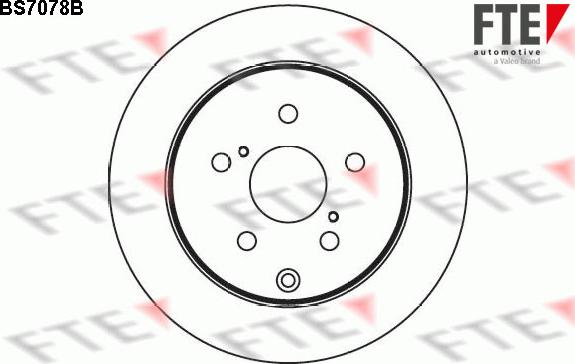 FTE BS7078B - Brake Disc autospares.lv