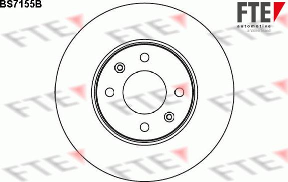 FTE BS7155B - Brake Disc autospares.lv