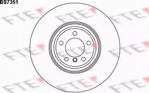 FTE BS7351 - Brake Disc autospares.lv