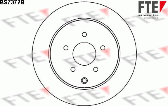 FTE BS7372B - Brake Disc autospares.lv