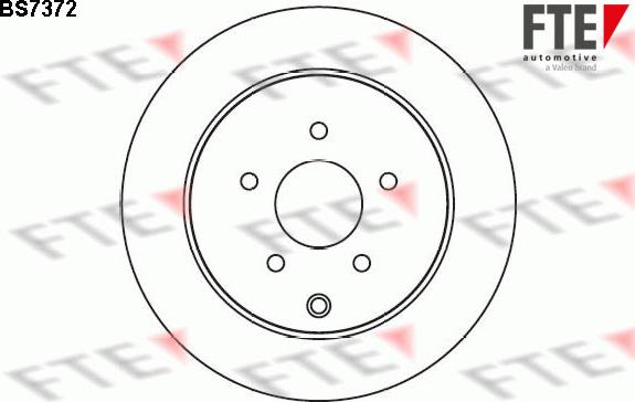 FTE BS7372 - Brake Disc autospares.lv