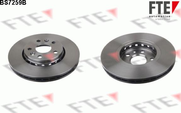 FTE BS7259B - Brake Disc autospares.lv