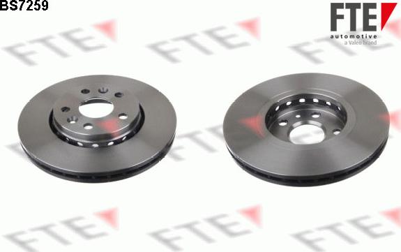 FTE BS7259 - Brake Disc autospares.lv