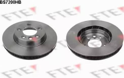 FTE BS7200HB - Brake Disc autospares.lv