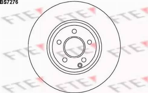 FTE BS7276 - Brake Disc autospares.lv