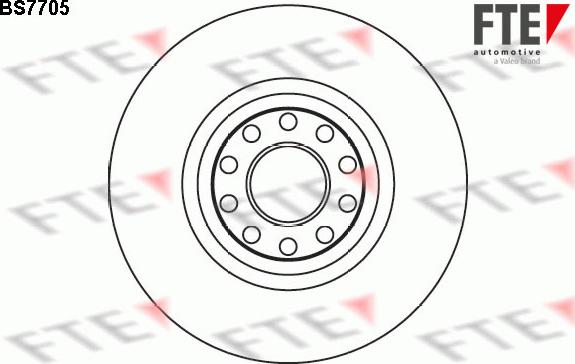 FTE BS7705 - Brake Disc autospares.lv