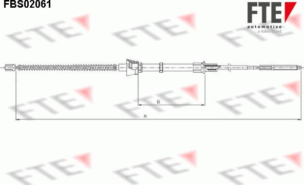 FTE FBS02061 - Cable, parking brake autospares.lv