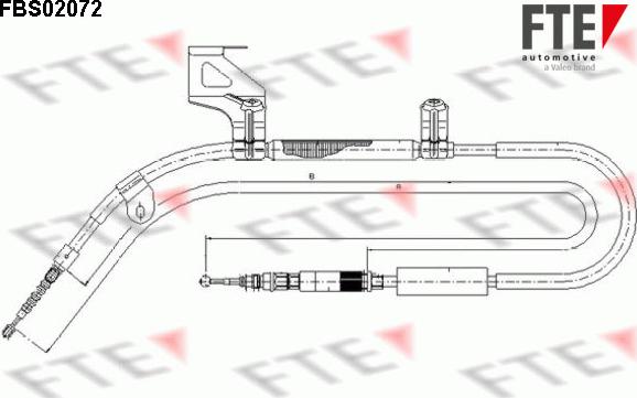 FTE FBS02072 - Cable, parking brake autospares.lv