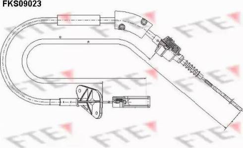 FTE FKS09023 - Clutch Cable autospares.lv