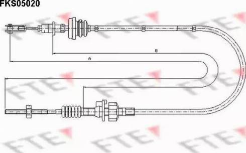 FTE FKS05020 - Clutch Cable autospares.lv