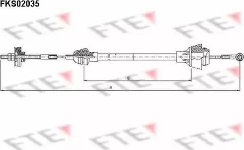 FTE FKS02035 - Clutch Cable autospares.lv