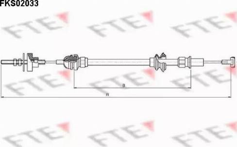 FTE FKS02033 - Clutch Cable autospares.lv