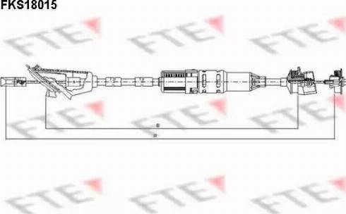 FTE FKS18015 - Clutch Cable autospares.lv