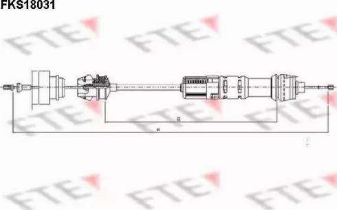 FTE FKS18031 - Clutch Cable autospares.lv