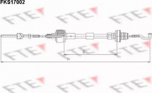 FTE FKS17002 - Clutch Cable autospares.lv