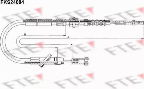 FTE FKS24004 - Clutch Cable autospares.lv