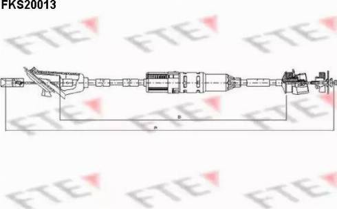 FTE FKS20013 - Clutch Cable autospares.lv